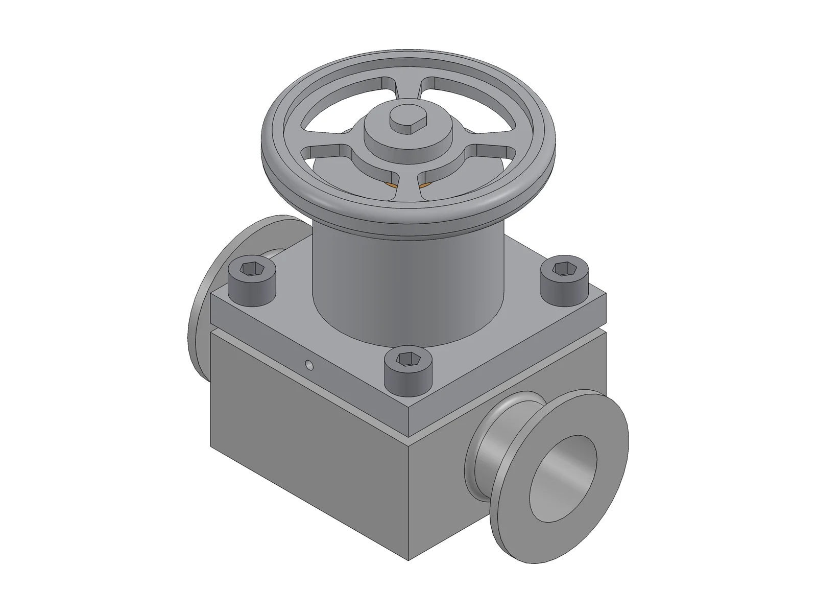 Hygienic diaphragm valve DN 25, SolidWorks render
