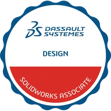 Certified SOLIDWORKS Design Associate badge