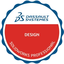 Certified SOLIDWORKS Design Professional badge